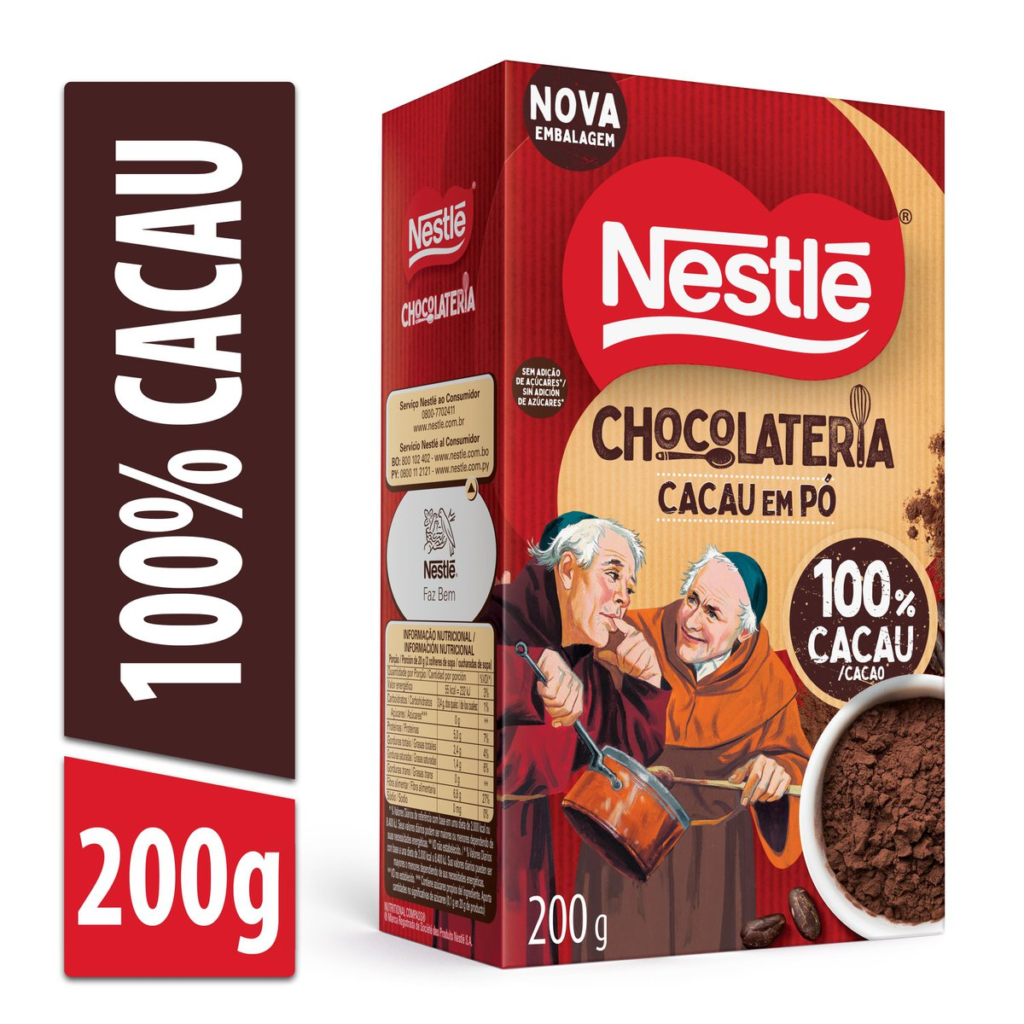 Cacau Em Po Nestle 100% (1X200G) – Distribuidora Campos